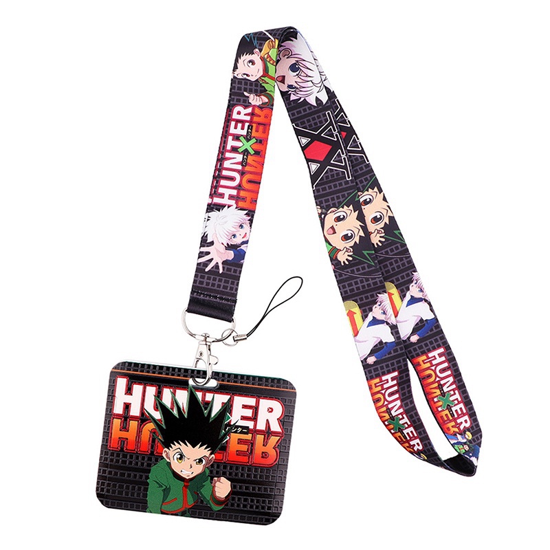 Vỏ Bảo Vệ Thẻ Kèm Dây Đeo Thẻ Hình Anime Hunter x Hunter