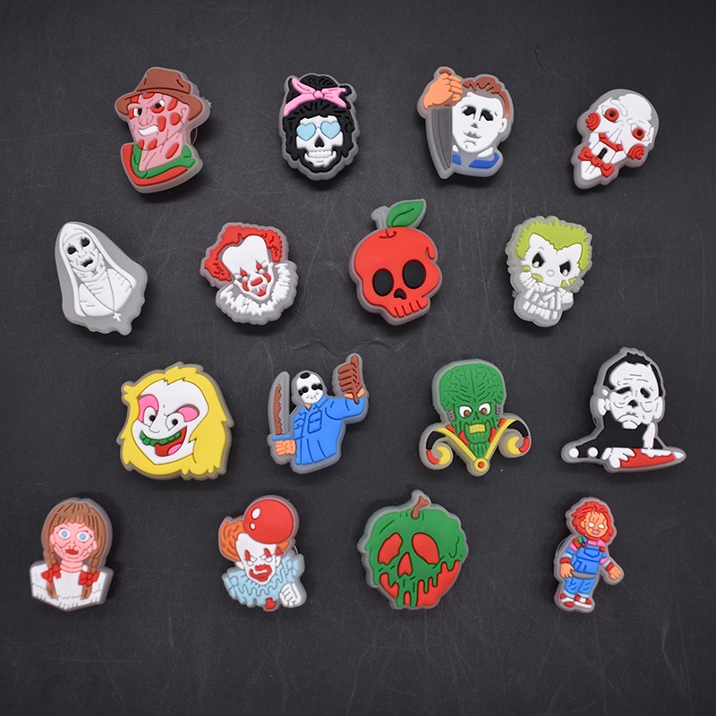 Ghim Cài Giày Dạ Quang Hình Con Ma Phát Sáng Trong Bóng Tối Độc Đáo Cho Nam DIY