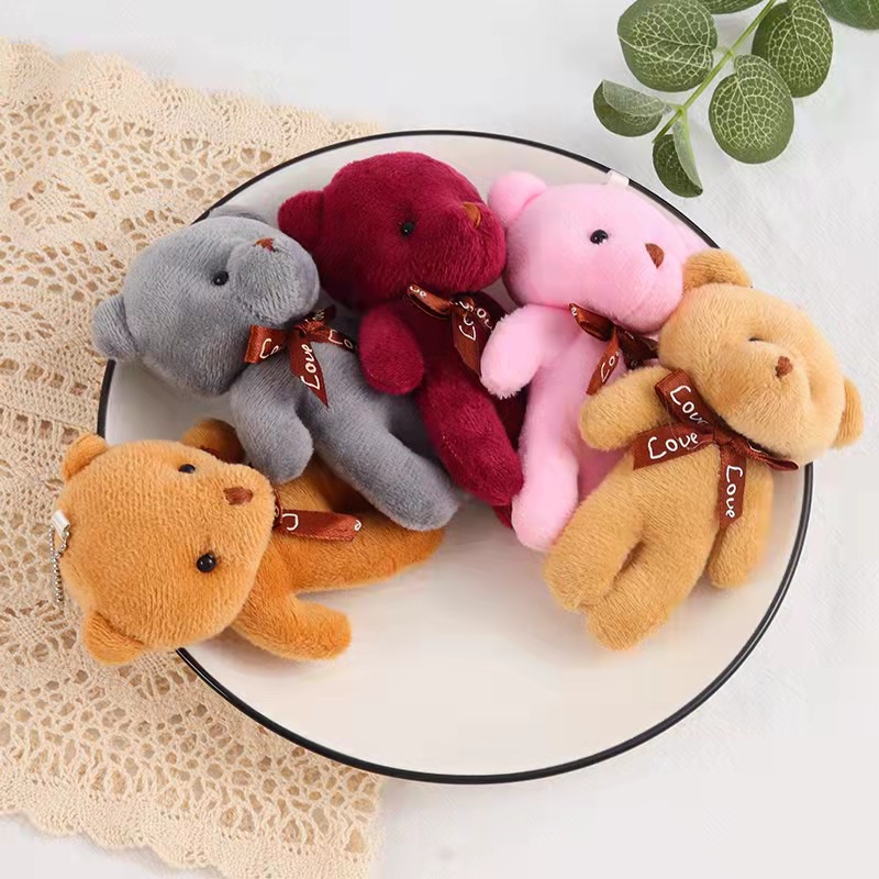 Gấu Teddy Nhồi Bông Mini Dễ Thương Dùng Bó Hoa