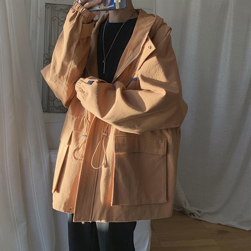 Áo Khoác Nam Dài Tay Có Mũ Thời Trang Nhật | BigBuy360 - bigbuy360.vn