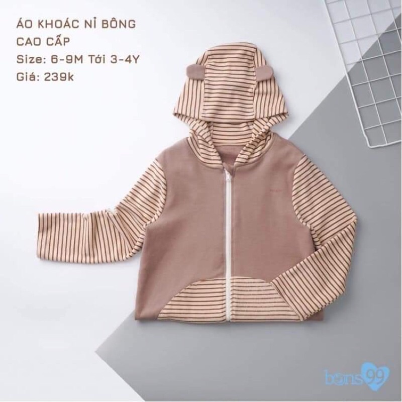 [BONS99] Áo khoác nỉ có mũ Bons99