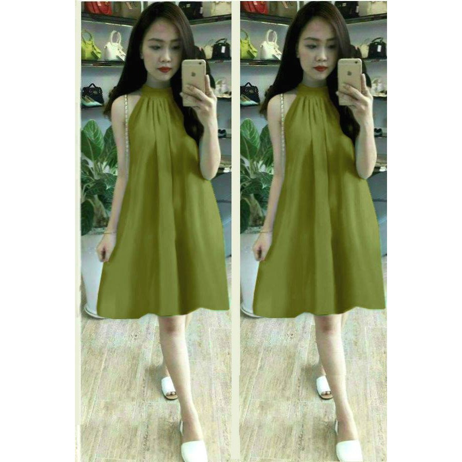 ĐẦM SUÔNG CHẤT VOAN CỔ YẾM KÈM LÓT CAO CẤP, ĐẦM BẦU, ĐẦM ĐI BIỂN,ĐẦM THỜI TRANG | BigBuy360 - bigbuy360.vn