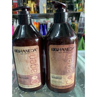 Dầu gội xả Top Haneda collagen siêu phục hồi tóc yếu và hư tổn nặng