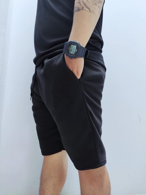 Quần short thun trơn Unisex chất nỉ dày dặn | BigBuy360 - bigbuy360.vn