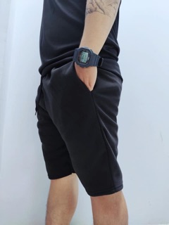 (Video + Ảnh thật) Quần Short Thun Đen Form Unisex