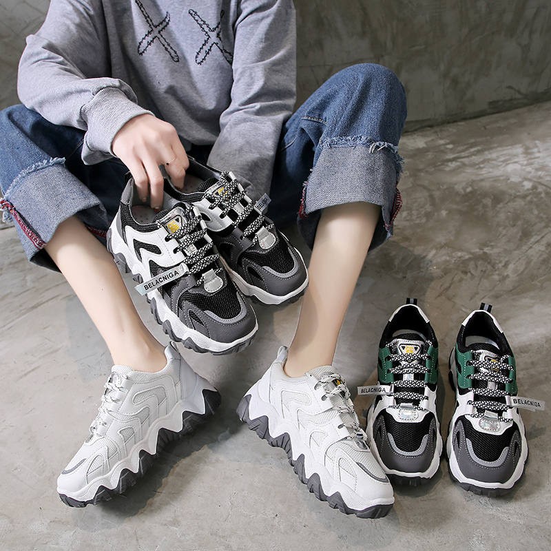 Giày Thể Thao Nữ Ulzzang Độn Đế Tăng Chiều Cao [ Full Box ]