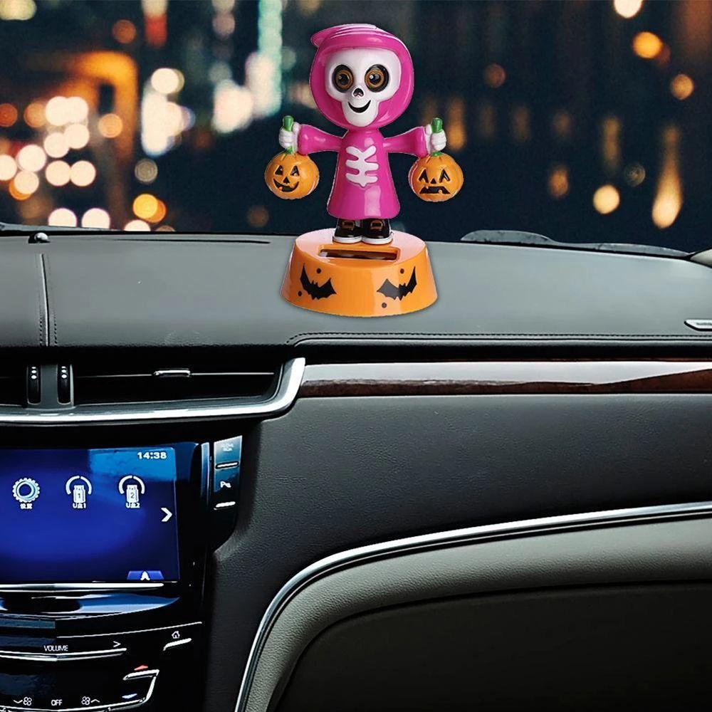 Rebuy1 Đồ Chơi Búp Bê Nhảy Múa Lật Trang Trí Bảng Điều Khiển Xe Hơi Trang Trí Halloween Dùng Năng Lượng Mặt Trời
