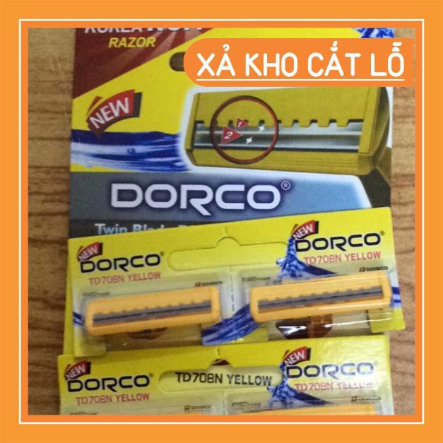 1 đôi dao cạo lưỡi đôi Dorco số 1 Hàn Quốc