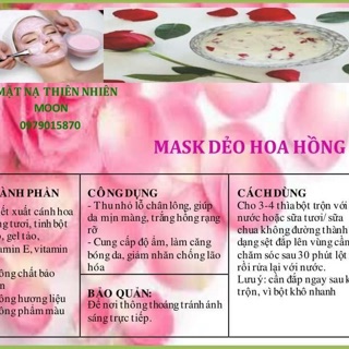 Combo 3kg Mask Dẻo Hoa Hồng Hàn Quốc