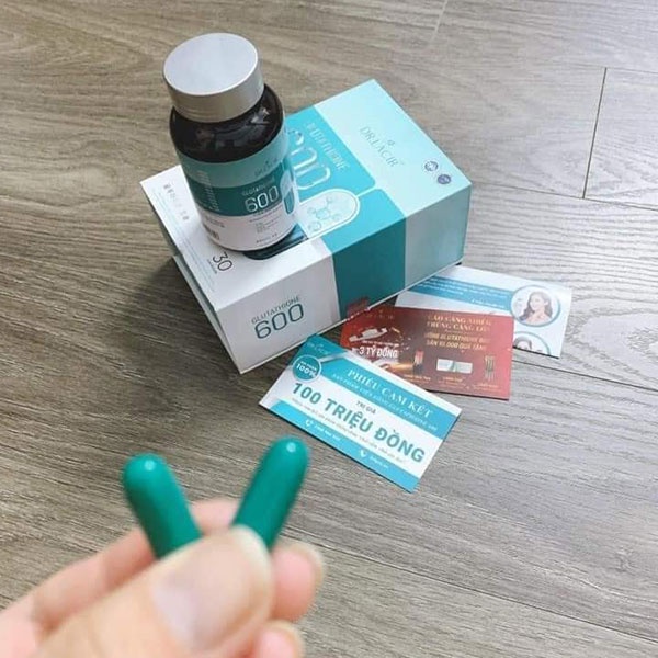 Viên Trắng Da Đẹp Da Glutathione 600 mg