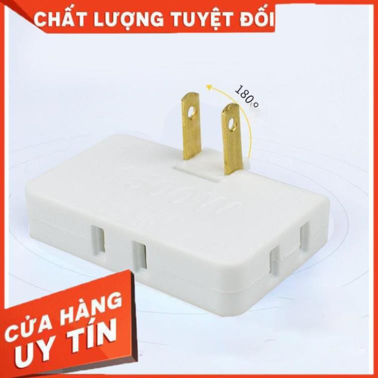 [Freeship - Loại 1] Phích cắm chia điện 3, có thế gấp gọn linh hoạt, ổ cắm chia ổ