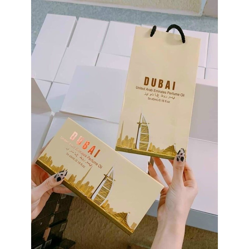 SET 5 CHAI TINH DẦU NƯỚC HOA DUBAI ( KÈM TÚI XÁCH GIẤY) | BigBuy360 - bigbuy360.vn
