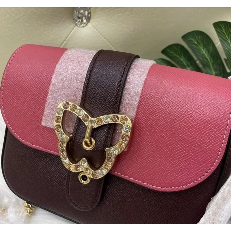Túi đeo vai Gemma Crossbody In Colorblock With Butterfly Buckle, chính hãng