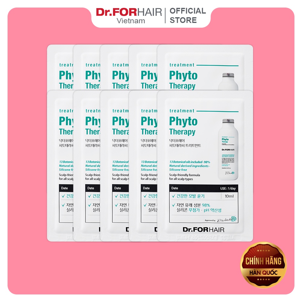 Dầu xả dành cho da nhạy cảm, dầu xả dưỡng tóc cho da đầu nhạy cảm Dr.FORHAIR Phyto Therapy Treatment gói 10ml