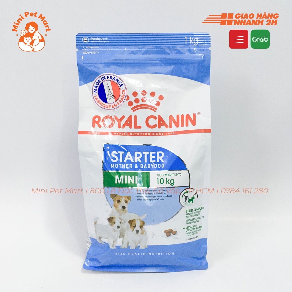 [1kg] Thức ăn hạt cho chó mẹ mang thai và chó con giống nhỏ ROYAL CANIN