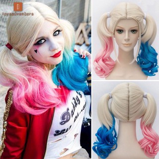Bộ tóc giả hóa trang nhân vật Harley Quinn trong Suicide Squad cá tính cho nữ