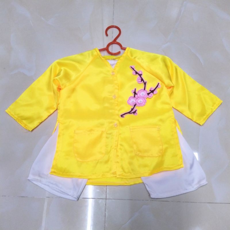 Bà Ba Bé Gái - Mẫu Hoa Mai/Đào