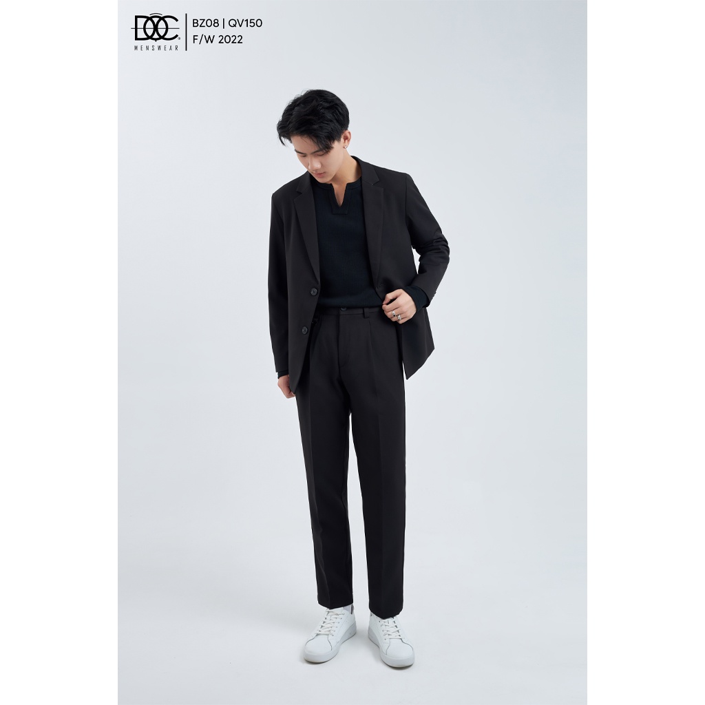 Áo Blazer 2 nút nam Độc menswear, form thoải mái vải chống nhăn, 3 màu phong cách Hàn Quốc - BZ08