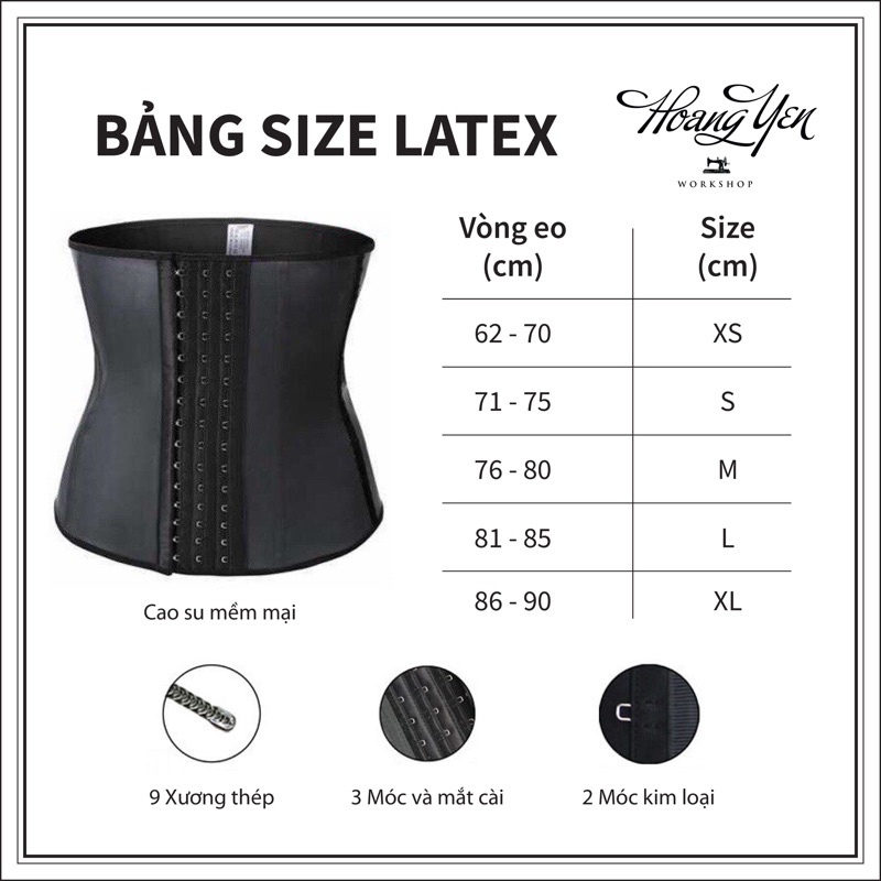Nịt bụng 2709 - Latex 9 xương