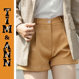 Quần Short Nữ Trơn - Màu Nâu Ống Rộng 0104CR - Thời Trang Nữ Tim & Ann