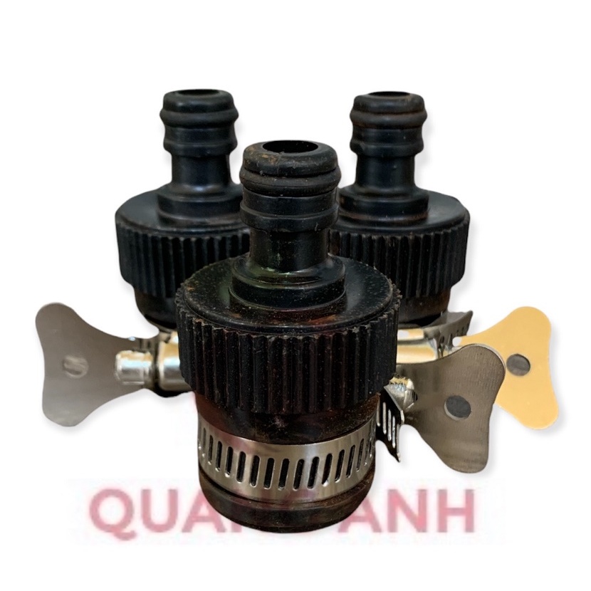 [FreeShip] Đầu Nối Nhanh 16 Có Đai Siết, Khớp Nối Nhanh Từ Vòi Nước