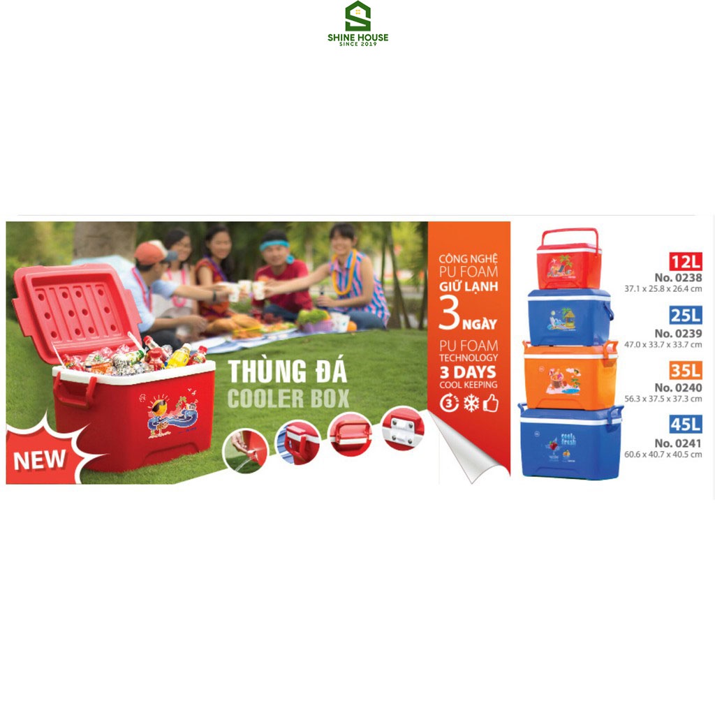 Thùng Đá Matsu Duy Tân Nhựa PP Nguyên Sinh An Toàn Giữ Nhiệt 72H 12L-25L-35L-45L-60L