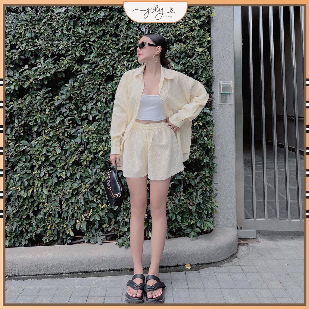 Set somi nữ tay dài form rộng phong cách trẻ trung năng động July Clothing