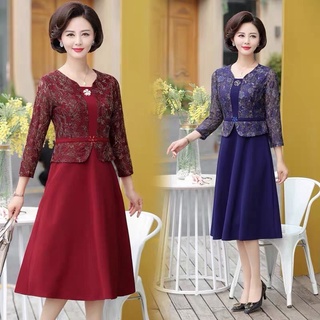Đầm trung niên dự tiệc cao cấp sang chảnh, đầm quý bà đầm trung niên váy trung niên bà sui