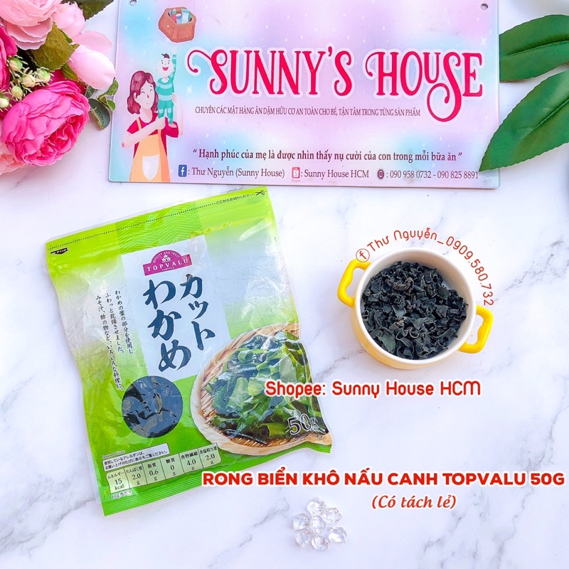 Rong biển khô nấu canh Topvalu 50g