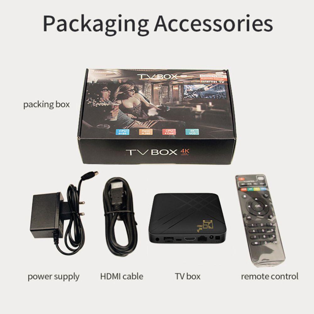 BTLIMER TV Box thông minh BTLIMER D9 PRO 8GB+128GB bốn nhân bluetooth 4K H.265 2.4G/ 5G wifi kép 2021 Android 10.0 dùng tại nhà