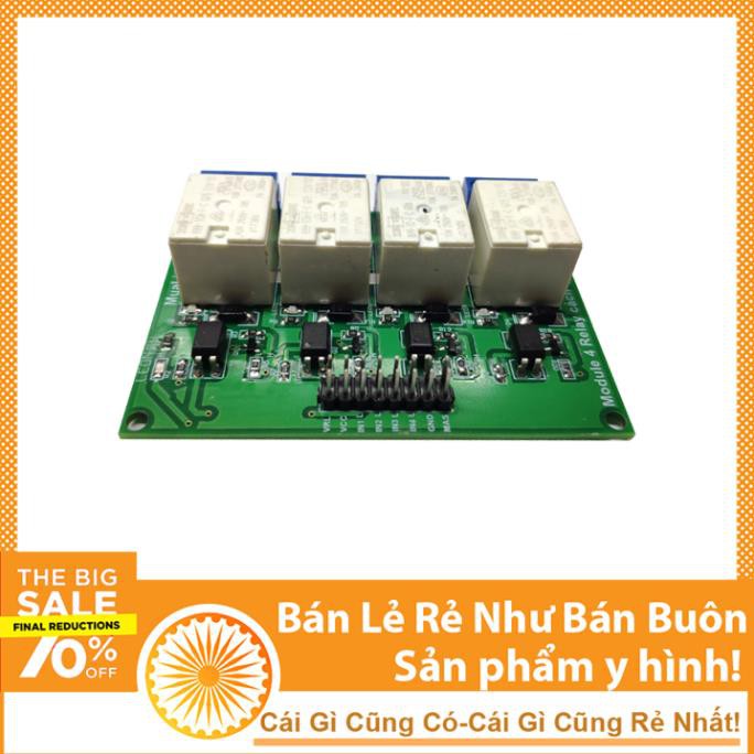 Module Relay 12V 4 Kênh 10A Cách Ly Quang