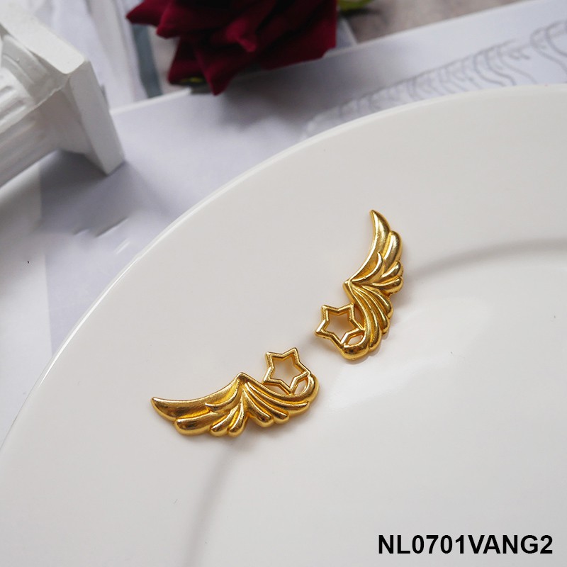 1 cặp phiến đối xứng họa tiết cánh chim làm vương miện Lolita
