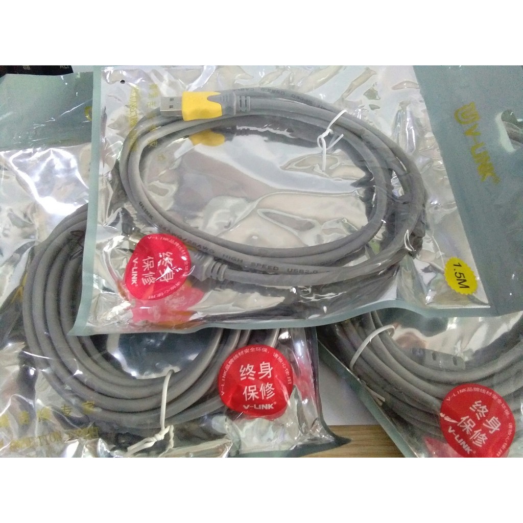 Dây cáp usb máy in kết nối máy in với máy tính 1.5m 3m 5m 10m XỊN - CHỐNG NHIỄU