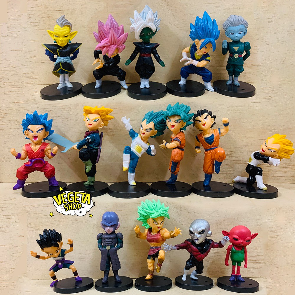 Mô hình Dragon ball - Super WCF - 16 mẫu tự chọn Goku Gohan Zamasu Rose Black Vegeta Trunks Jiren Hit Vegeto - Cao 8cm