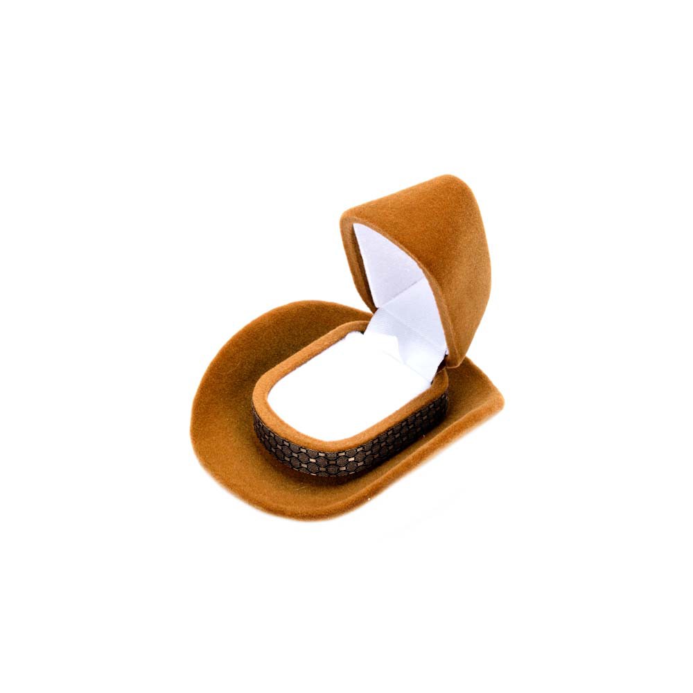Hộp đựng trang sức / nhẫn bọc lông nhung dáng hình nón