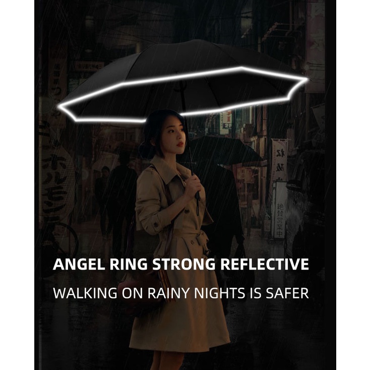 Dù Chống Nắng/ Mưa/ Tia Uv Khung Hợp Kim Có Thể Thu Gọn Tiện Dụng Cho Nam Và Nữ