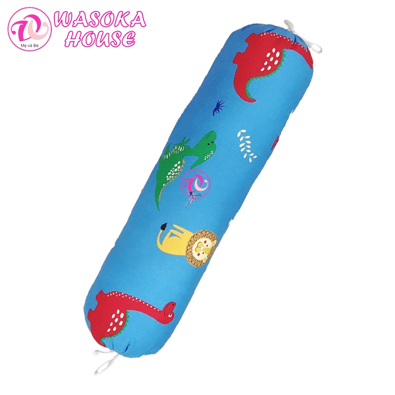 Gối ôm cho bé, gối dài vải Thắng Lợi 60-70cm, gối mềm mát, nhiều họa tiết hoạt hình dễ thương quen thuộc