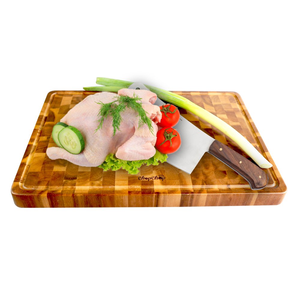 Thớt Chữ Nhật Gỗ Tràm Sớ Lật Cao Cấp, Kích Thước 38x26x3 cm - Dùng Để Chặt, Thái Sắt THực Phẩm - Gỗ Đức Thành