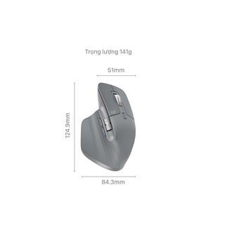 Chuột Logitech MX Master 3 (Màu xám) không dây Bluetooth/ Wireless