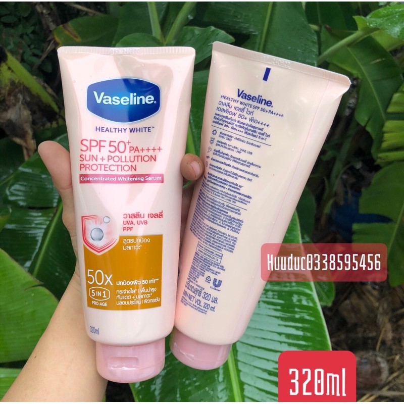 Dưỡng Thể Vaseline 50x 320ml , Chính Hãng Thái Lan