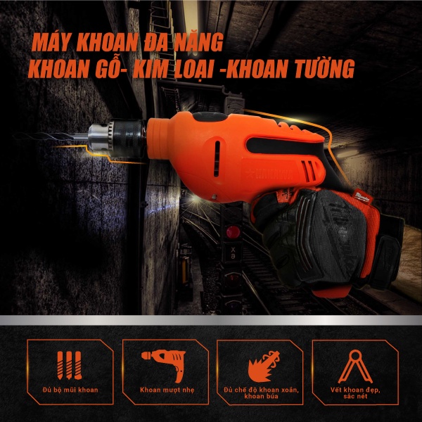 Bộ máy khoan gia đình HAKAWA - HK-850 - Bảo hành 2 năm chính hãng