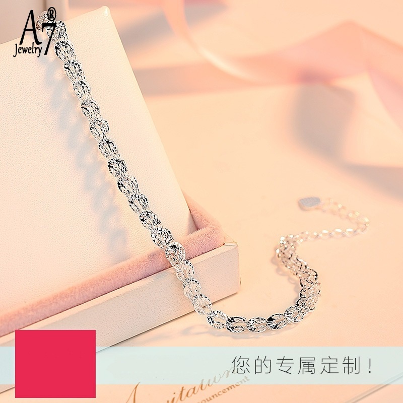 Vòng đeo tay mạ bạc S925 thiết kế mới phong cách thời trang dành cho nữ