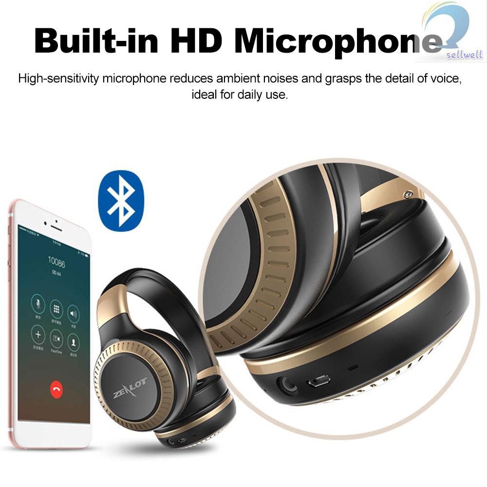 Tai Nghe Chụp Tai Zealot B20 Kết Nối Bluetooth Âm Thanh Stereo Sống Động Có Micro Và Phụ Kiện