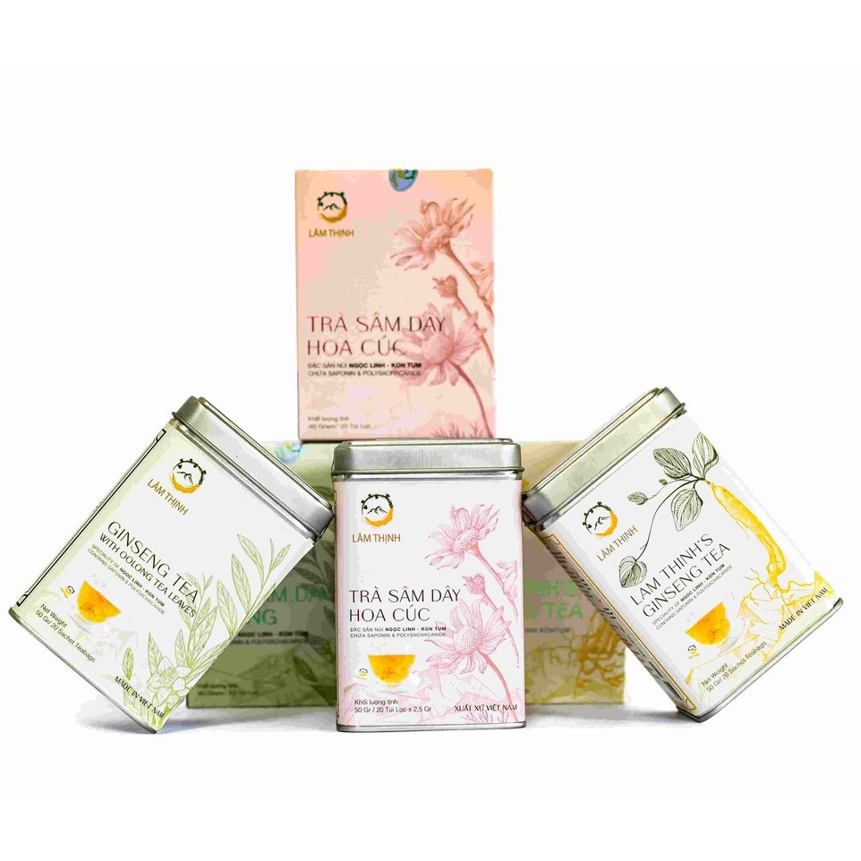 Trà sâm dây hoa cúc ngọc linh ngon túi lọc 40gr và 50gr lâm thịnh ocop kon tum | BigBuy360 - bigbuy360.vn