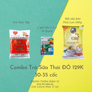 Set nguyên liệu pha trà sữa thái xanh , thái đỏ