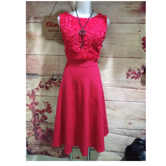 Đầm Hoa Dáng Xoè