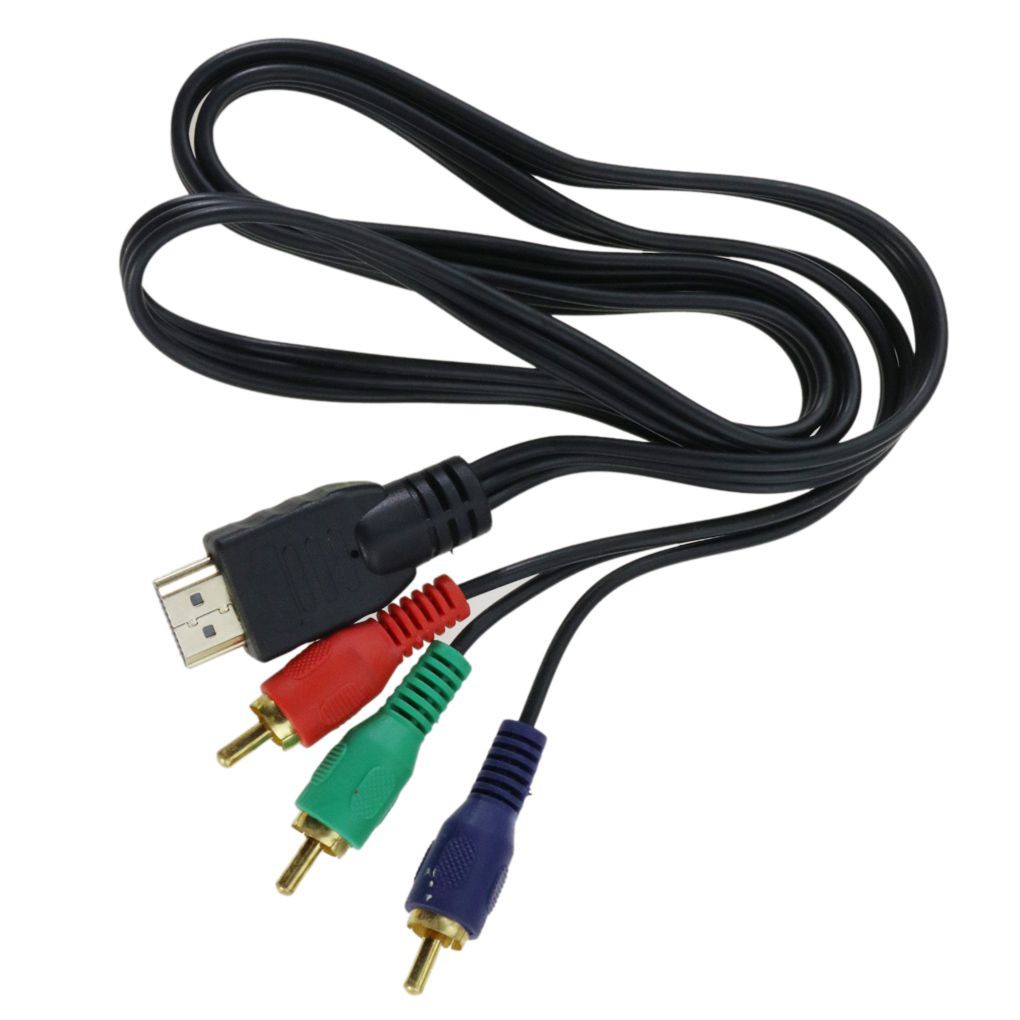 Dây cáp chuyển đổi âm thanh video giắc cắm HDMI sang 3 RCA AV HDTV dài 1m