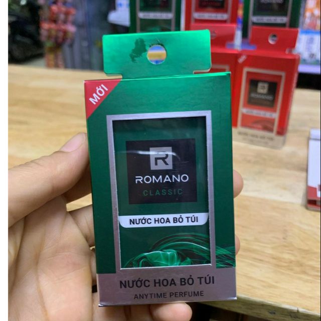 Romano - Nước hoa bỏ túi Classic 18ml HỘP XANH LÁ