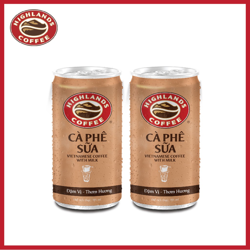Thùng 24 Lon Cà Phê Sữa Đá Highlands Coffee 185ml/lon | BigBuy360 - bigbuy360.vn