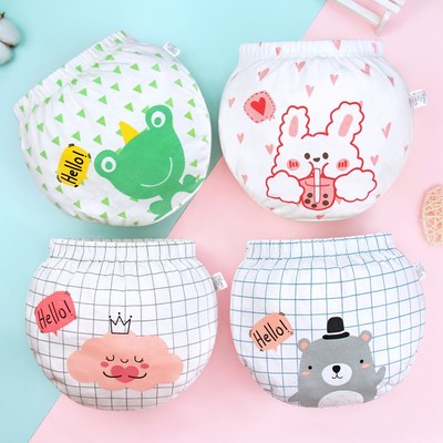 Adabaobao® ᵛⁿQuần lót LUCKY BIG CAT chất liệu cotton nguyên chất họa tiết hoạt hình dễ thương cho trẻ sơ sinh